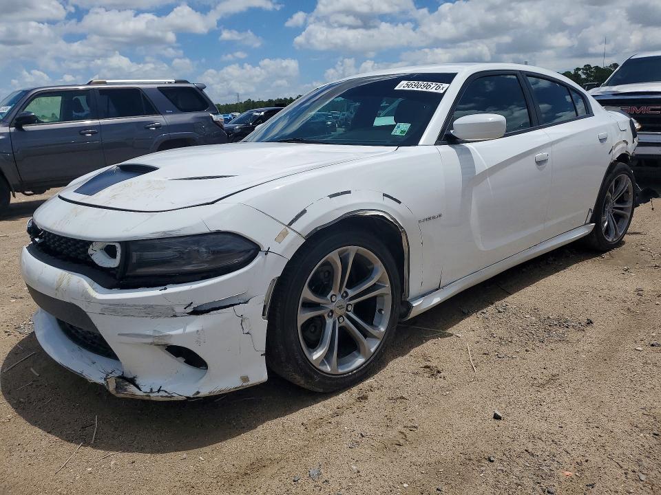 2021 Dodge Charger VIN 2C3CDXCT5MH517963 COPART salvage auction — REAR END, La - Cert Of Title-Salvage, sold $10,000 on 2026-07-28 (photo 1)