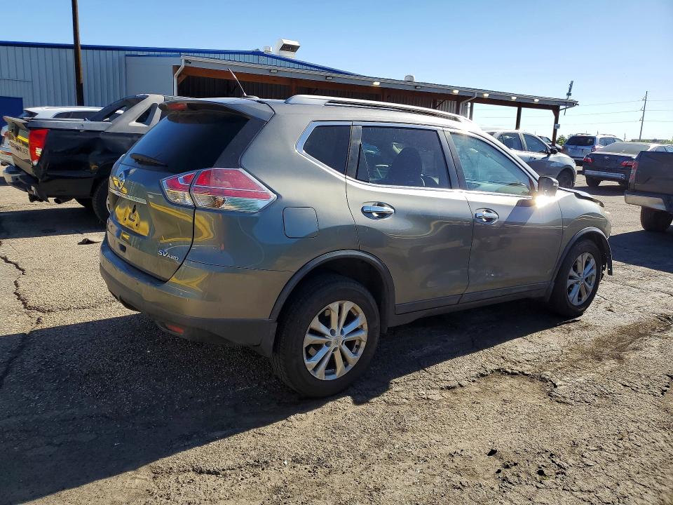 2016 Nissan Rogue VIN 5N1AT2MV7GC923724 COPART salvage auction — FRONT END, Co - Non-Repairable Cert Of Title, sold $2,750 on 2026-07-23 (photo 3)