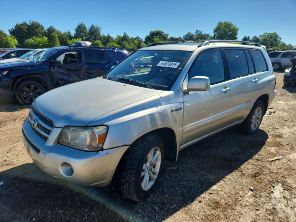 2007 Toyota Highlander hybrid VIN JTEEW21A370045981 COPART salvage auction — HAIL, Il - Salvage Certificate, sold $525 on 2026-07-14 (photo 1)