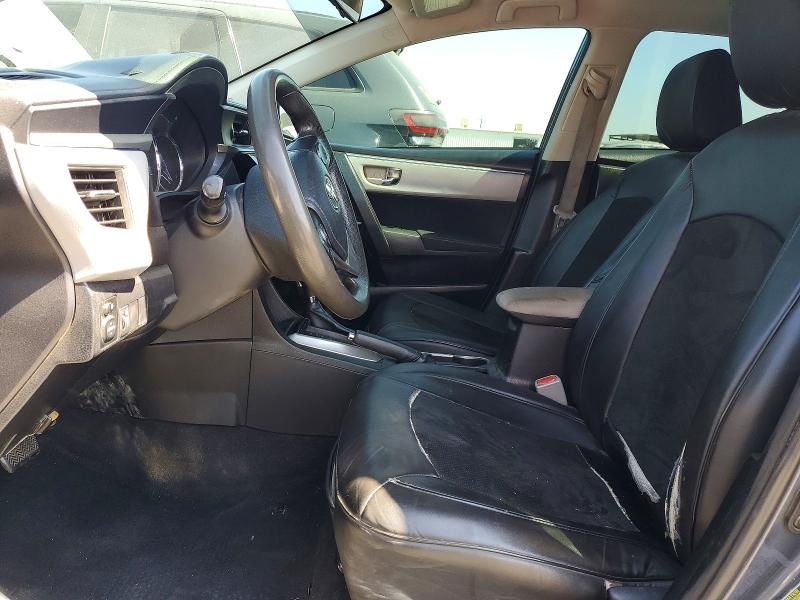 2014 Toyota Corolla VIN 5YFBURHEXEP104638 COPART salvage auction — REAR END, Ca - Salvage Certificate, sold $2,750 on 2026-07-02 (photo 7)
