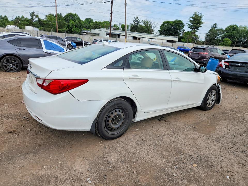 2013 Hyundai Sonata VIN 5NPEB4ACXDH512602 COPART salvage auction — FRONT END, Pa - Certificate Of Salvage, sold $1,250 on 2026-07-08 (photo 3)