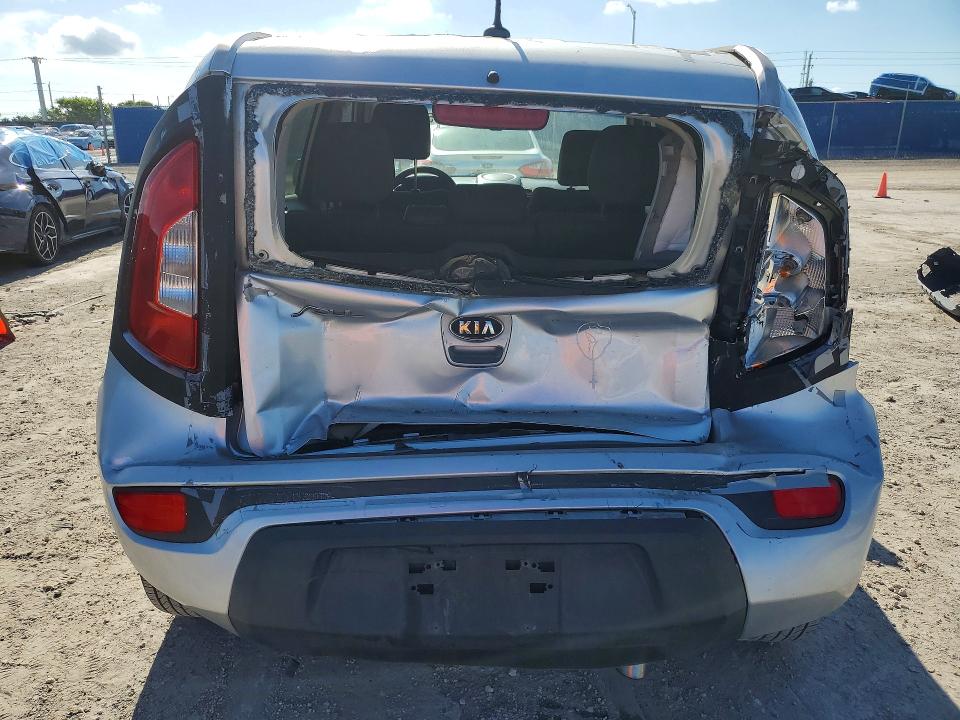2012 Kia Soul VIN KNDJT2A53C7431428 COPART salvage auction — REAR END, Fl - Cert Of Title Slvg Rebuildable, sold $275 on 2026-07-15 (photo 6)