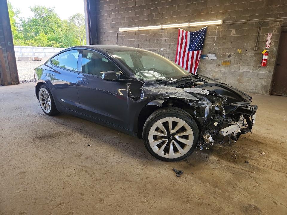 2022 Tesla Model 3 VIN 5YJ3E1EB1NF192620 COPART salvage auction — FRONT END, Ny - Mv-907A Salvage Certificate, sold $3,200 on 2026-07-06 (photo 4)
