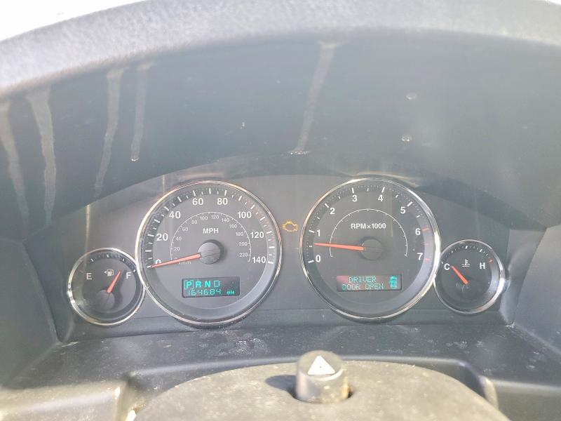 2006 Jeep Commander VIN 1J8HG58N76C291642 COPART salvage auction — WATER/FLOOD, Ky - Cert Of Title-Salvage Water, sold $275 on 2026-07-02 (photo 9)