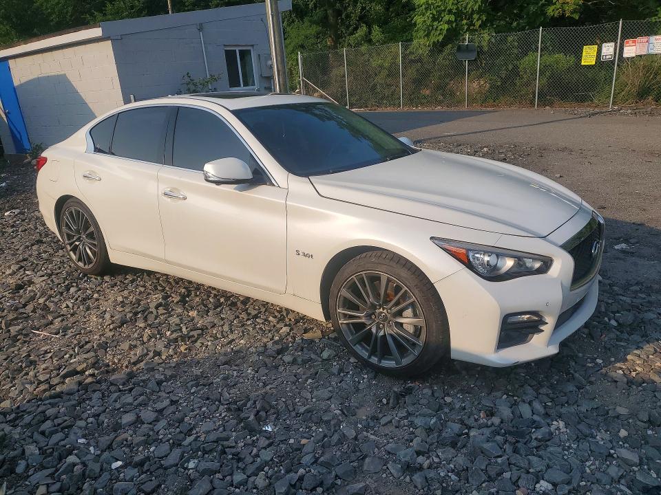 2016 Infiniti Q50 VIN JN1FV7AR6GM450596 COPART salvage auction — SIDE, NY - MV-907A SALVAGE CERTIFICATE, sold $3,100 on 2026-07-14 (photo 4)