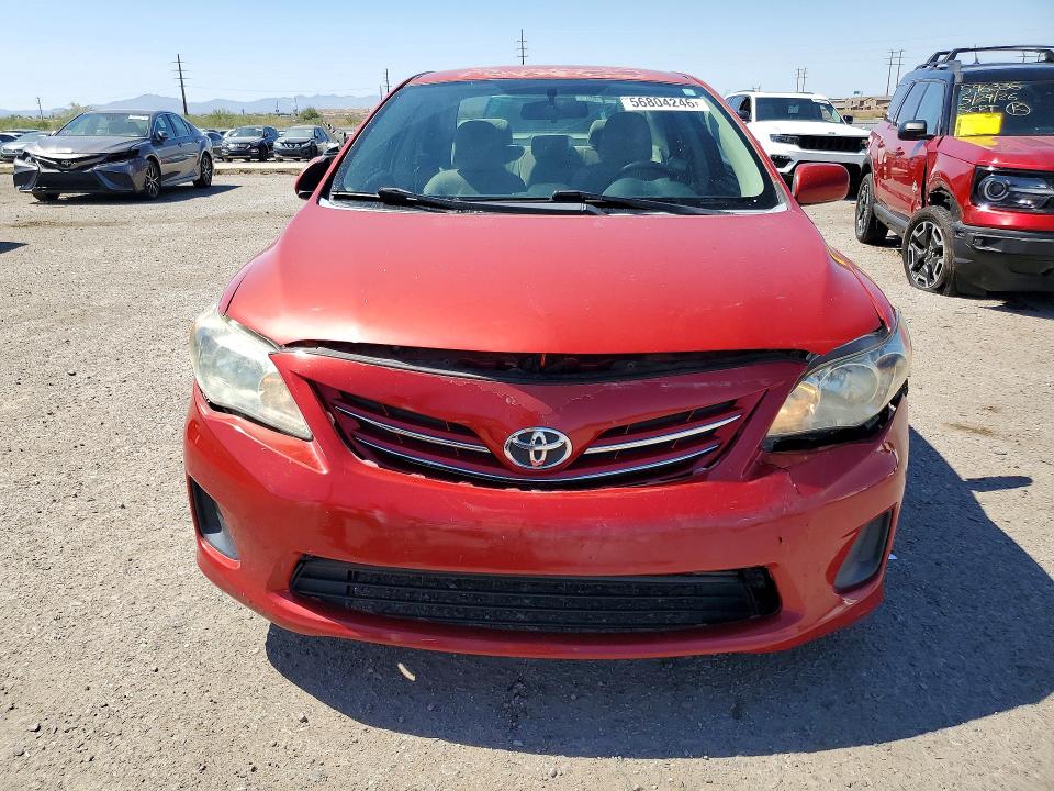 2013 Toyota Corolla VIN 5YFBU4EE1DP221871 COPART salvage auction — FRONT END, Az - Cert Of Title - Salvage, sold $1,600 on 2026-07-24 (photo 5)