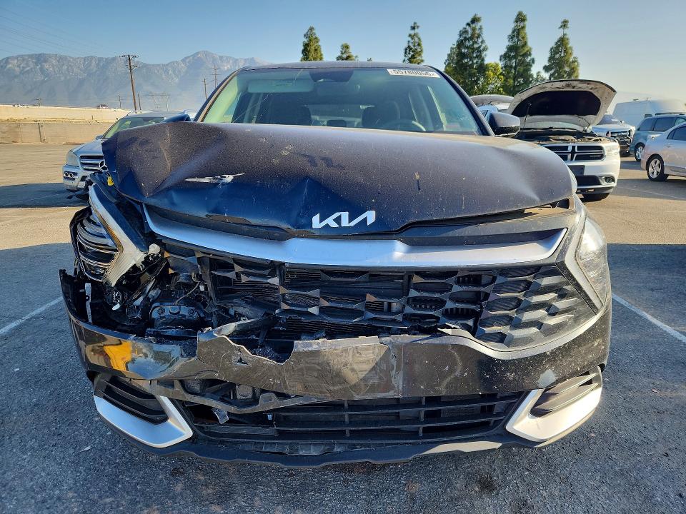 2024 Kia Sportage VIN KNDPU3DGXR7170513 COPART salvage auction — FRONT END, Ca - Salvage Certificate, sold $5,400 on 2026-07-30 (photo 5)