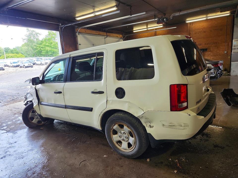 2013 Honda Pilot VIN 5FNYF4H29DB055679 COPART salvage auction — FRONT END, PA - CERTIFICATE OF SALVAGE, sold $225 on 2026-07-02 (photo 2)