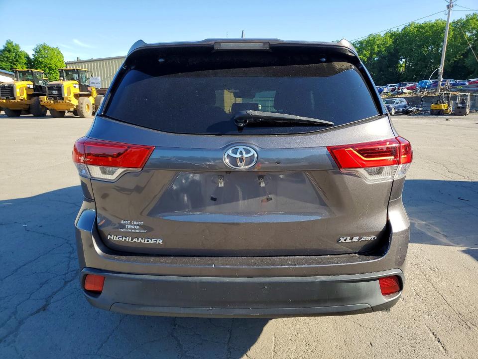 2017 Toyota Highlander VIN 5TDJZRFH2HS387476 COPART salvage auction — FRONT END, NY - MV-907A SALVAGE CERTIFICATE, sold $9,600 on 2026-07-14 (photo 6)