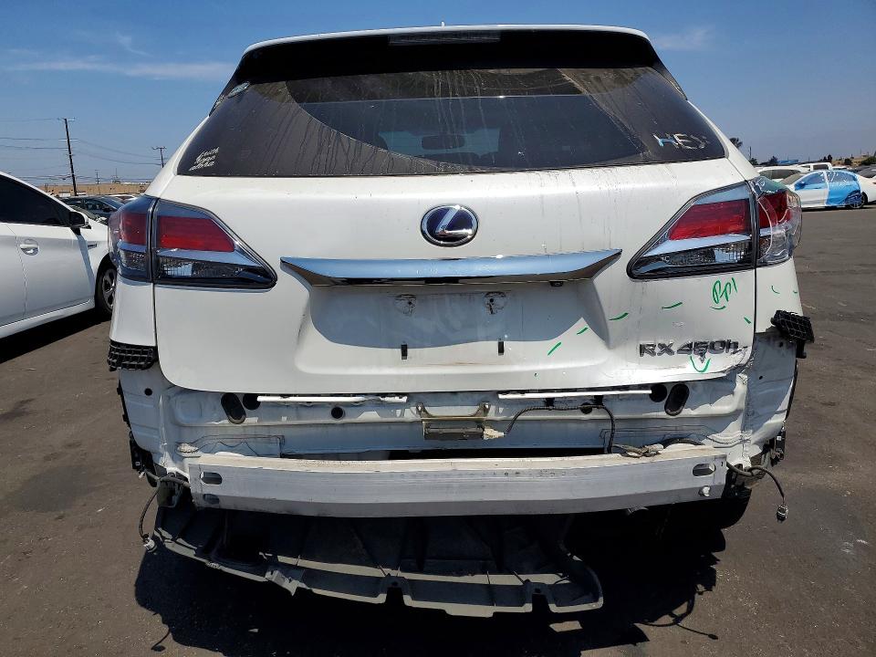 2014 Lexus Rx VIN JTJZB1BA6E2010053 COPART salvage auction — REAR END, Ca - Salvage Certificate, sold $4,700 on 2026-07-06 (photo 6)