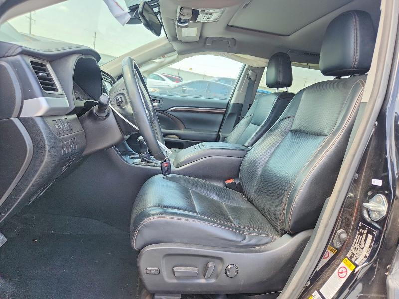 2016 Toyota Highlander VIN 5TDDKRFH9GS299671 COPART salvage auction — FRONT END, Oh - Cert Of Title-Salvage, sold $5,500 on 2026-07-24 (photo 7)