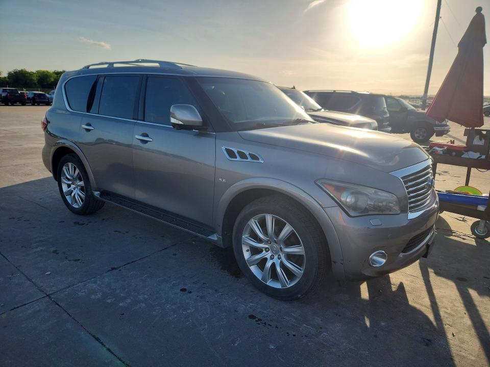 2014 Infiniti Qx80 VIN JN8AZ2NE6E9064965 COPART salvage auction — HAIL, Mt - Certificate Of Title, sold $2,000 on 2026-07-08 (photo 4)