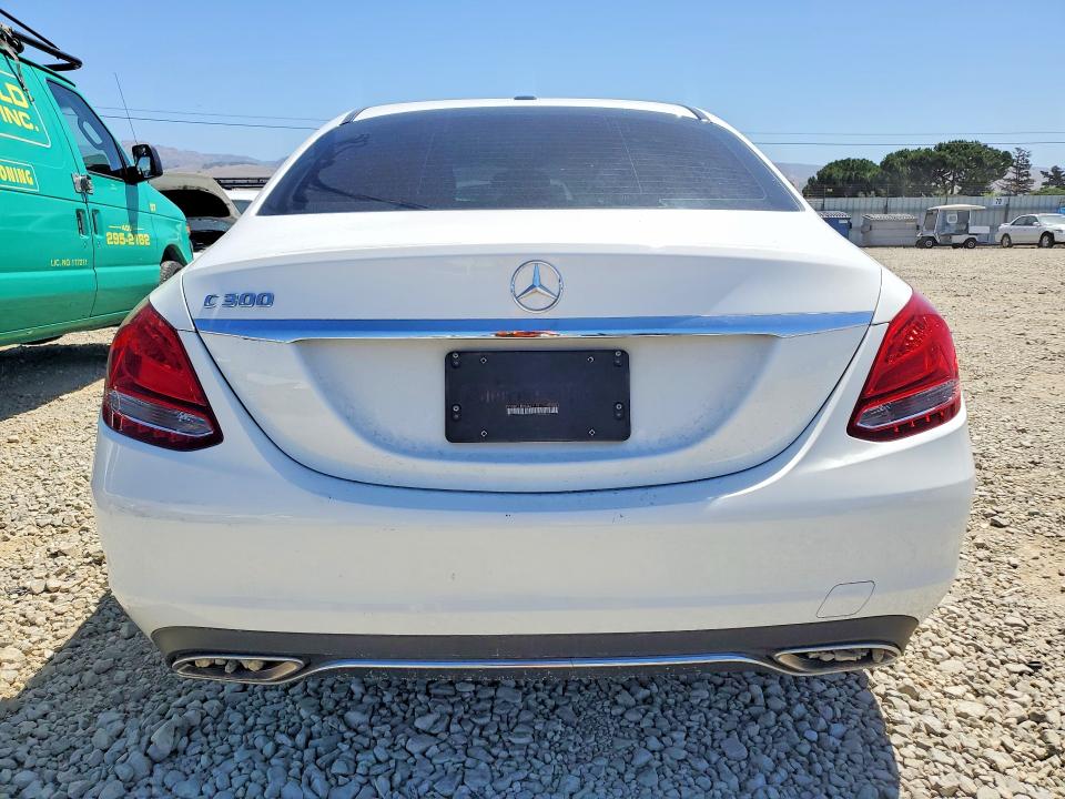 2018 Mercedes-benz C-klasse VIN 55SWF4JB8JU241175 COPART salvage auction — FRONT END, Ca - Salvage Certificate, sold $2,900 on 2026-07-09 (photo 6)