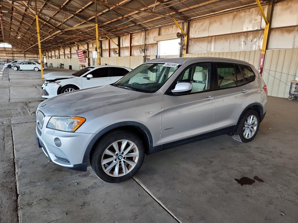 2013 BMW X3 VIN 5UXWX9C53D0A20283 COPART salvage auction — REAR END, AZ - CERTIFICATE OF TITLE (P), sold $1,100 on 2026-07-27 (photo 1)