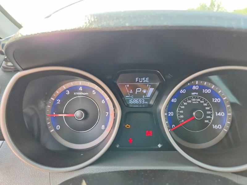 2011 Hyundai Elantra VIN KMHDH4AE1BU080573 COPART salvage auction — REAR END, Ma - Cert Of Title-Reconstrctd Coll, sold $425 on 2026-07-02 (photo 9)