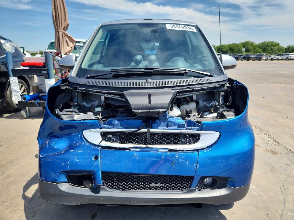 2008 Smart Fortwo VIN WMEEK31X58K125736 COPART salvage auction — FRONT END, Tx - Salvage Vehicle Title, sold $550 on 2026-08-20 (photo 5)