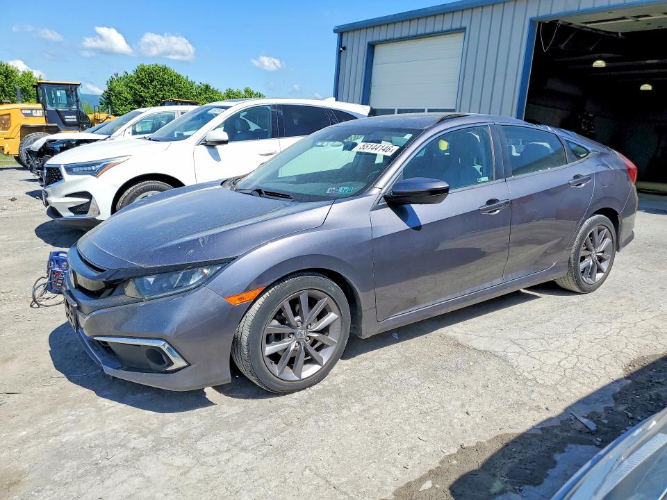 2019 Honda VIN 19XFC1F33KE208053 COPART salvage auction — WATER/FLOOD, Salvage Title, sold $2,000 on 2026-07-31 (photo 1)
