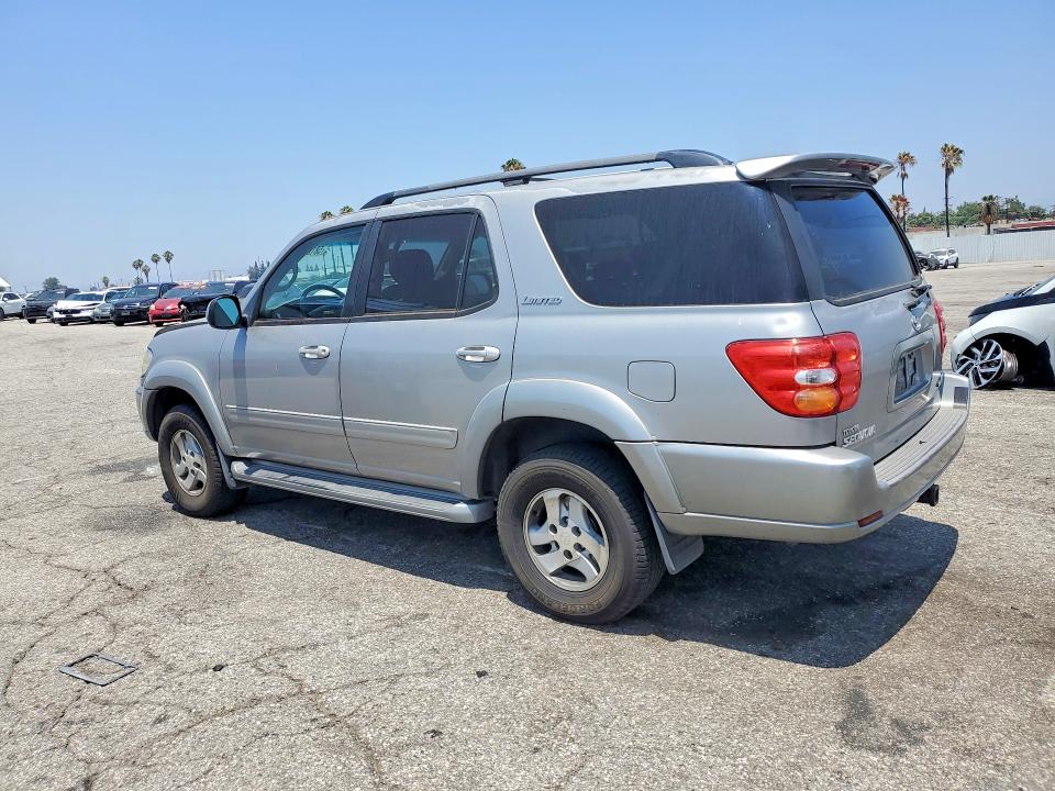 2002 Toyota Sequoia VIN 5TDZT38A72S079227 COPART salvage auction — FRONT END, CA - SALVAGE CERTIFICATE, sold $900 on 2026-07-31 (photo 2)