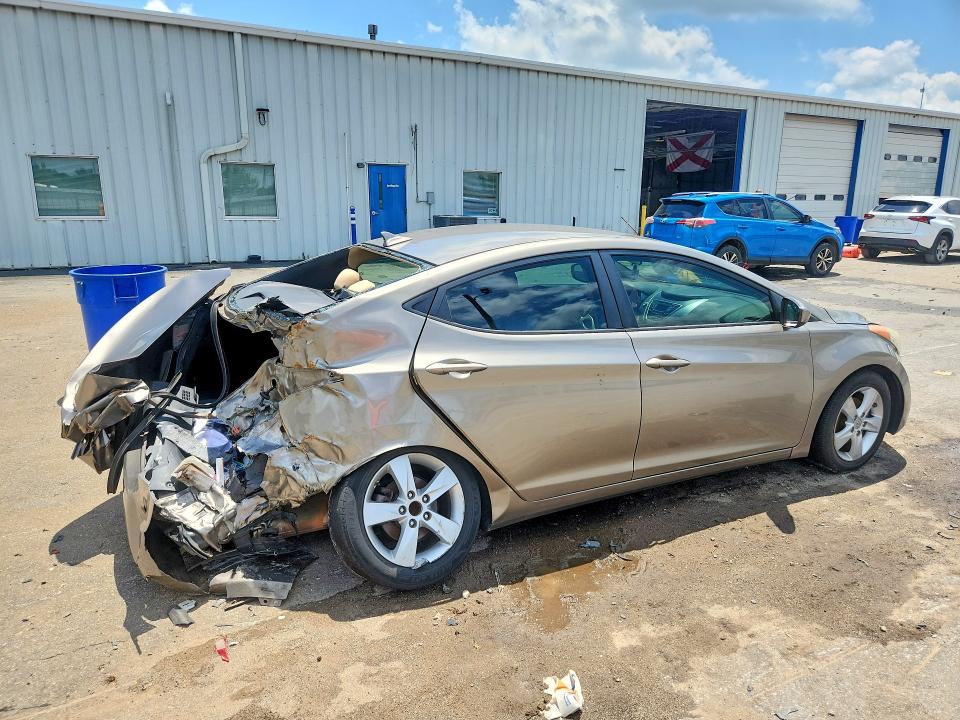 2013 Hyundai Elantra VIN 5NPDH4AE1DH326104 COPART salvage auction — REAR END, Al - Cert Of Title-Parts Only Salvg, sold $425 on 2026-07-09 (photo 3)