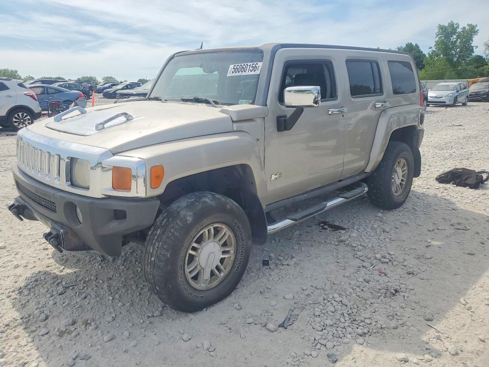 2007 Hummer H3 VIN 5GTDN13E778234768 COPART salvage auction — FRONT END, Mi - Certificate Of Title, sold $600 on 2026-07-09 (photo 1)