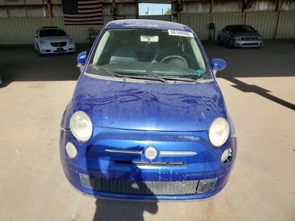 2013 Fiat 500 VIN 3C3CFFAR5DT531462 COPART salvage auction — FRONT END, Az - Certificate Of Title, sold $475 on 2026-07-29 (photo 5)