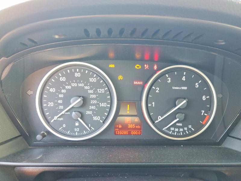 2008 BMW 5 series VIN WBANU53558CT10196 COPART salvage auction — FRONT END, CA - SALVAGE CERTIFICATE, sold $300 on 2026-07-09 (photo 9)