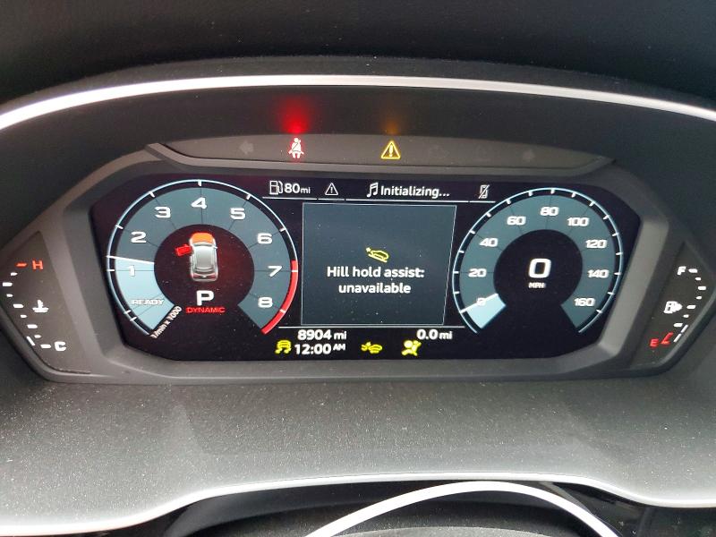 2025 Audi Q3 VIN WA1EECF37S1007299 COPART salvage auction — FRONT END, Id - Dis/Dlr/Exp Only Salvage Title, sold $8,100 on 2026-07-13 (photo 9)