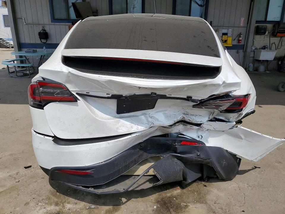 2020 Tesla Model x VIN 5YJXCAE28LF236553 COPART salvage auction — REAR END, Ca - Salvage Certificate, sold $8,200 on 2026-07-16 (photo 6)