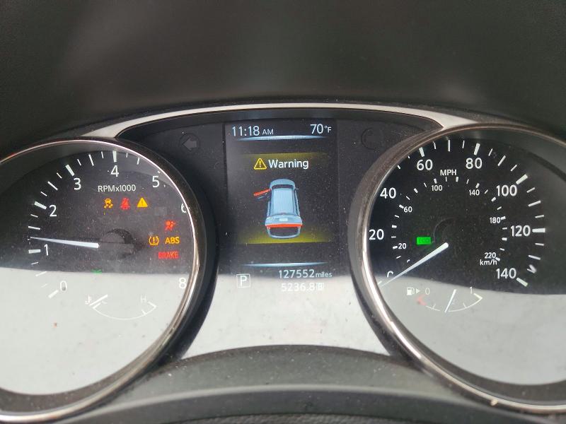 2016 Nissan Rogue VIN KNMAT2MT5GP593531 COPART salvage auction — FRONT END, Tx - Salvage Vehicle Title, sold $700 on 2026-07-13 (photo 9)