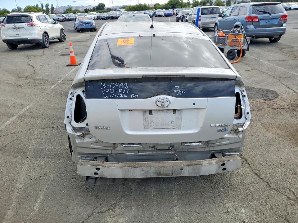 2006 Toyota Prius VIN JTDKB20U667538042 COPART salvage auction — STRIPPED, Ca - Salvage Certificate, sold $10 on 2026-07-31 (photo 6)