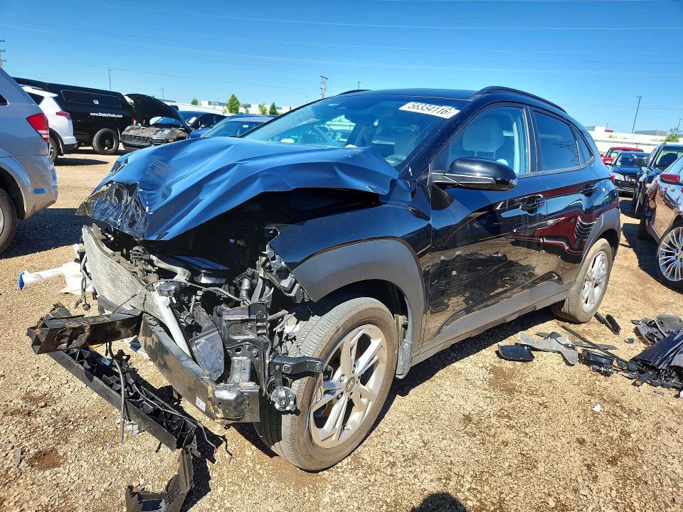 2023 Hyundai Kona VIN KM8K3CAB4PU959109 COPART salvage auction — FRONT END, Il - Salvage Certificate, sold $1,500 on 2026-07-28 (photo 1)