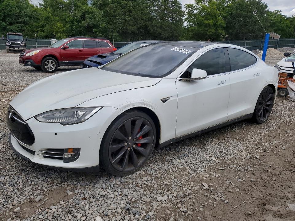 2014 Tesla Model s VIN 5YJSA1H16EFP57440 COPART salvage auction — FRONT END, Tn - Salvage Certificate, sold $7,600 on 2026-07-14 (photo 1)