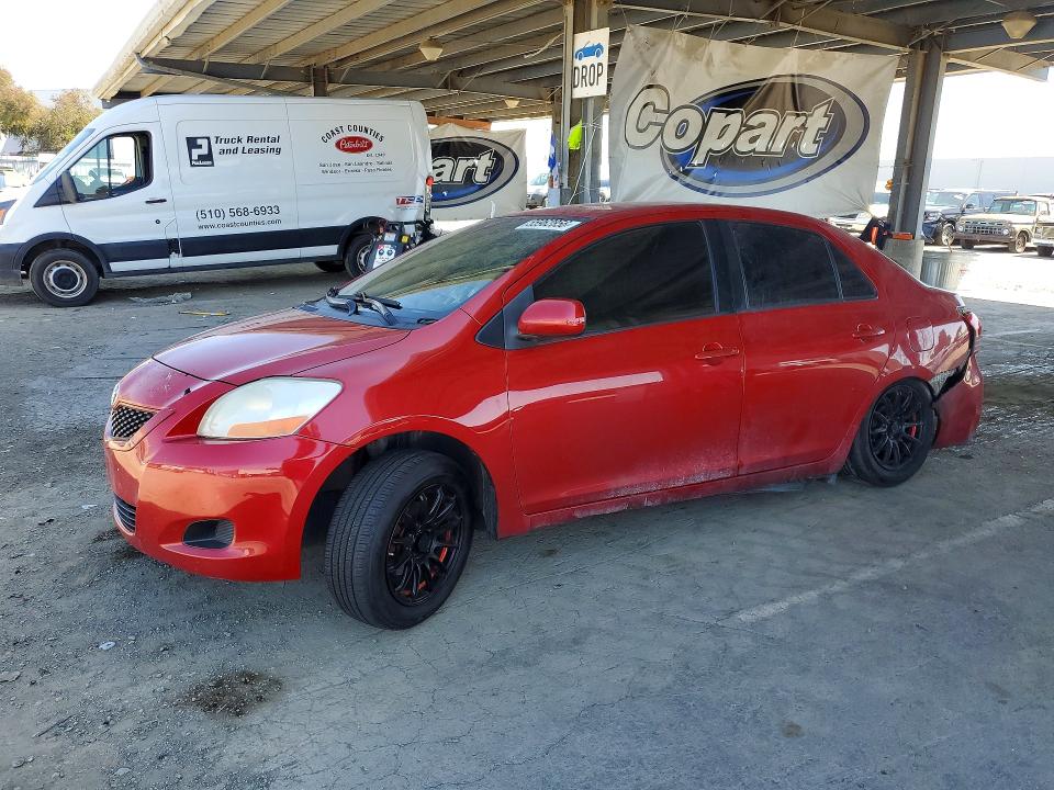 2010 Toyota Yaris VIN JTDBT4K38A4068264 COPART salvage auction — BURN, CA - NON-REPAIRABLE VEHICLE CERT, sold $100 on 2026-07-09 (photo 1)