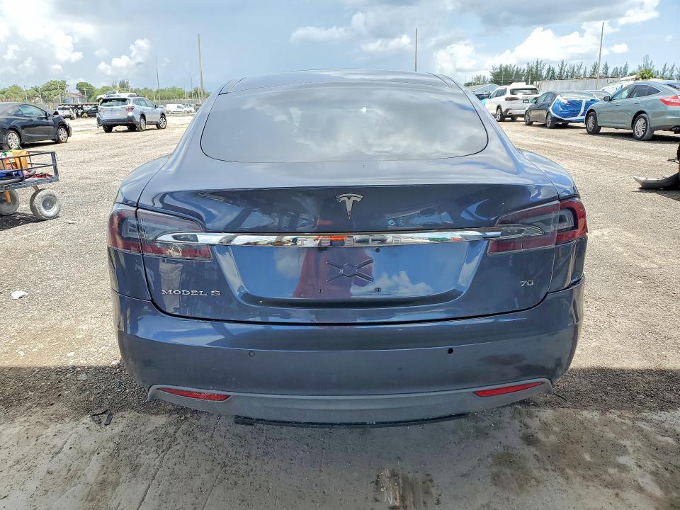 2016 Tesla VIN 5YJSA1E11GF130197 COPART salvage auction — REAR END, Va - Certificate Of Title (P), sold $3,500 on 2026-07-09 (photo 6)