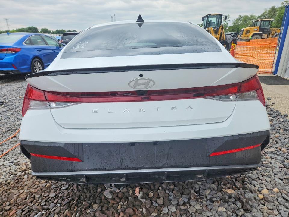 2025 Hyundai Elantra VIN KMHLM4DG5SU973155 COPART salvage auction — ROOF, Il - Salvage Certificate, sold $1,300 on 2026-07-27 (photo 6)