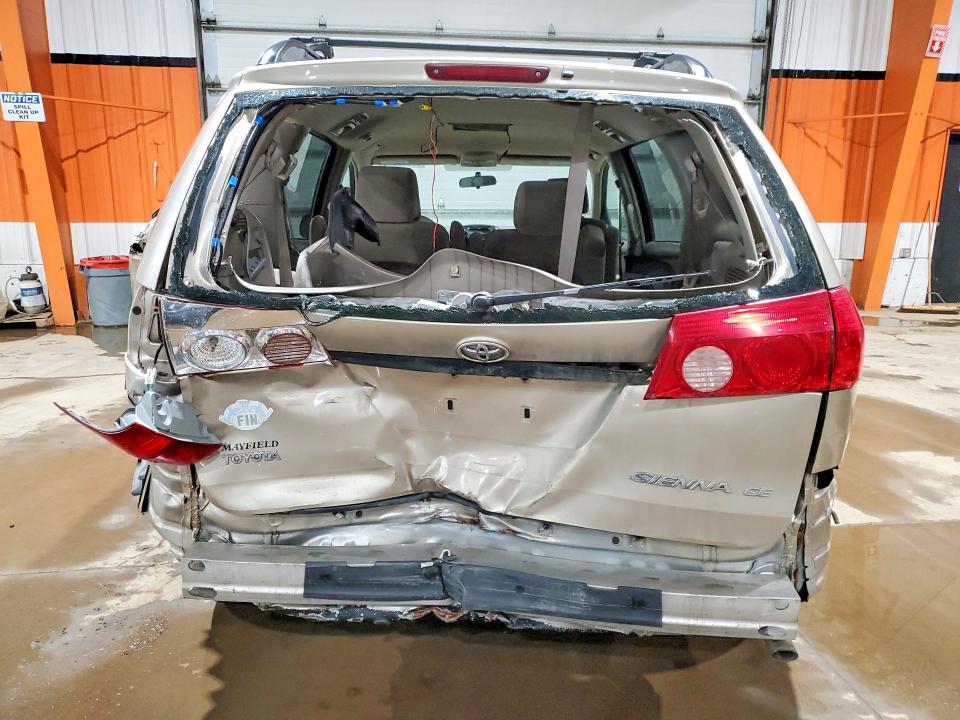 2008 Toyota Sienna VIN 5TDZK29C48S203086 COPART salvage auction — REAR END, Ab - Bos - Salvage, sold $200 on 2026-07-28 (photo 6)