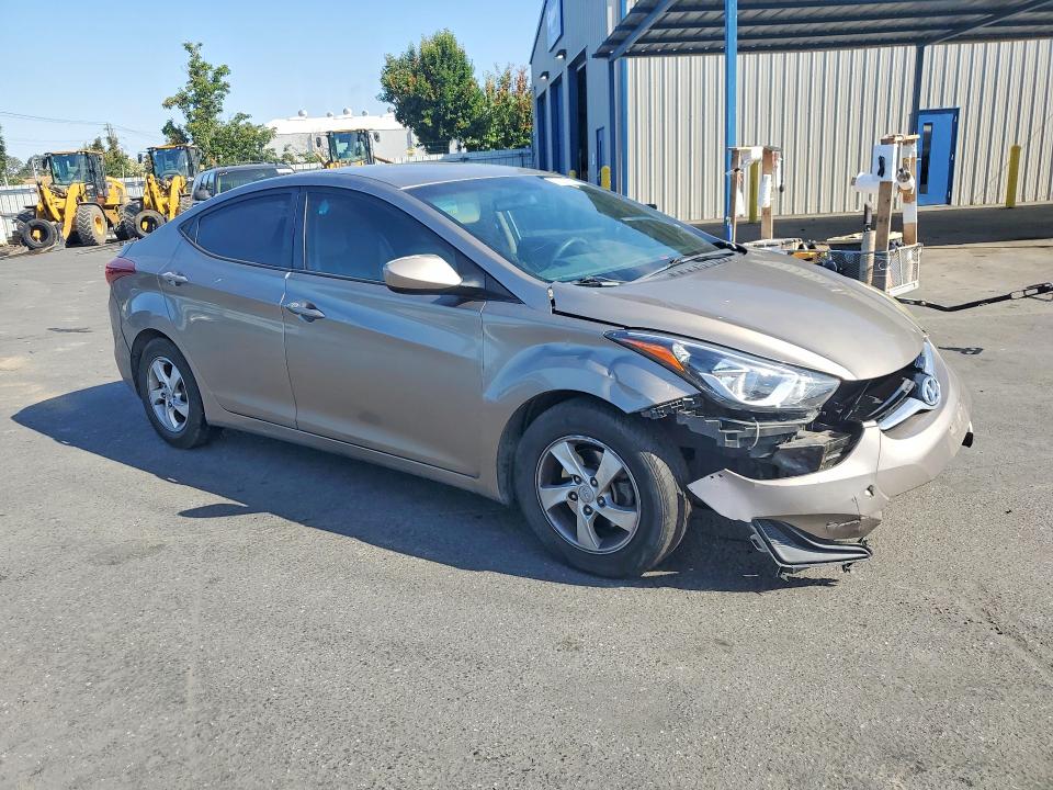2014 Hyundai VIN 5NPDH4AE9EH524964 COPART salvage auction — FRONT END, Ca - Salvage Certificate, sold $675 on 2026-07-02 (photo 4)