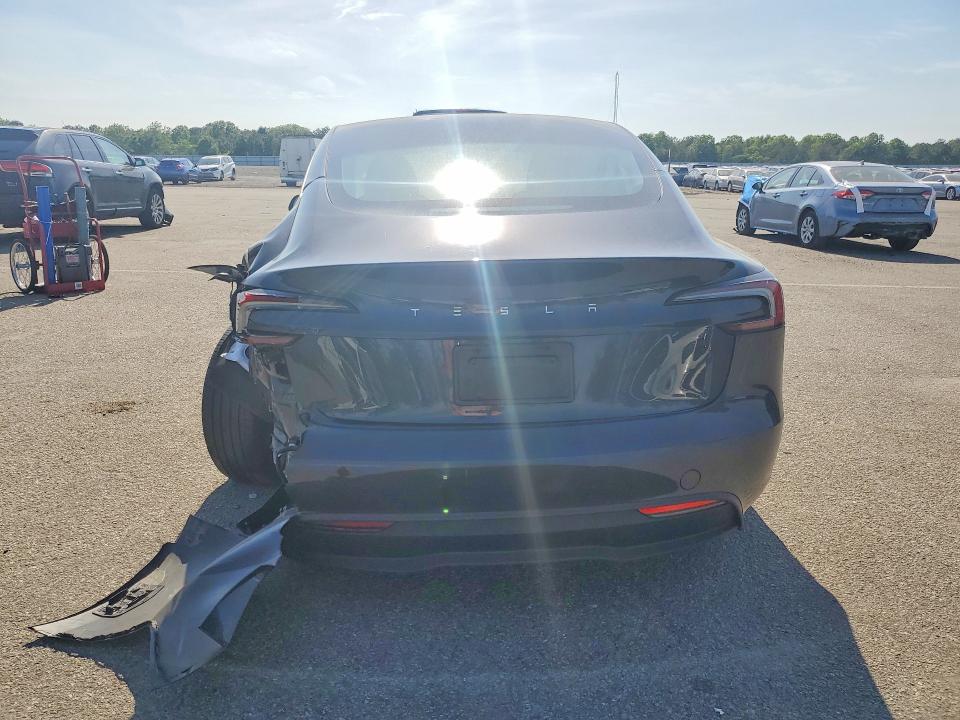 2025 Tesla Model 3 VIN 5YJ3E1EA6SF022319 COPART salvage auction — REAR END, Ny - Mv-907A Salvage Certificate, sold $9,200 on 2026-07-15 (photo 6)