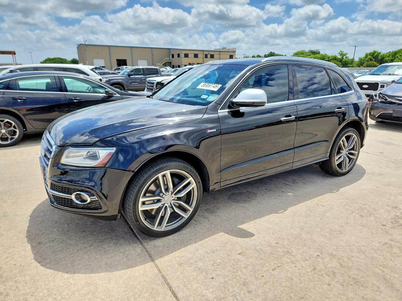 2015 Audi SQ5 VIN WA1VGAFP7FA119513 COPART salvage auction — Front End, TX - SALVAGE VEHICLE TITLE, sold $6,300 on 2026-07-09 (photo 1)