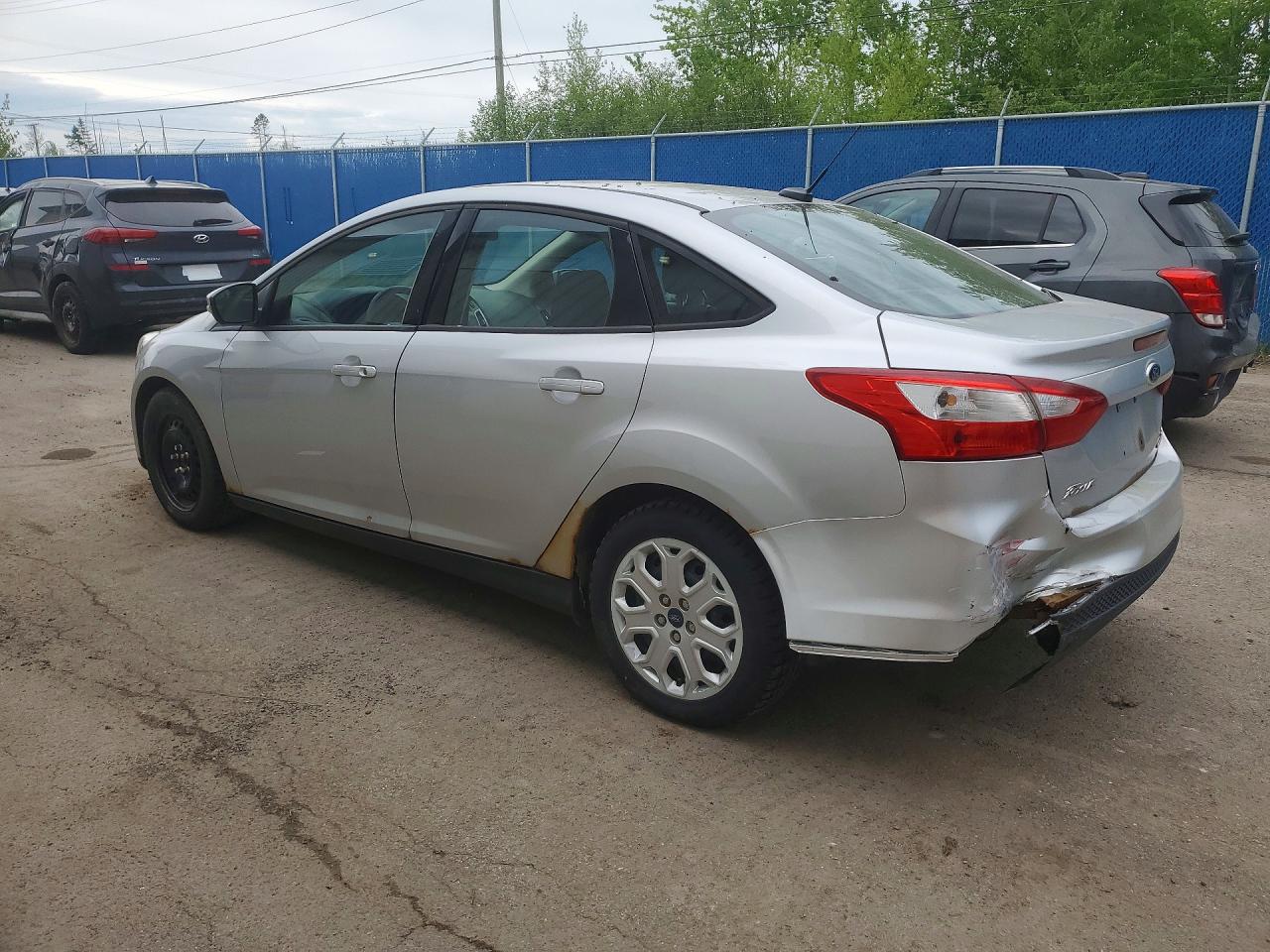 2012 Ford Focus VIN 1FAHP3F2XCL368476 COPART salvage auction — Rear End, St - Salvage Title, sold $325 on 2026-07-09 (photo 2)