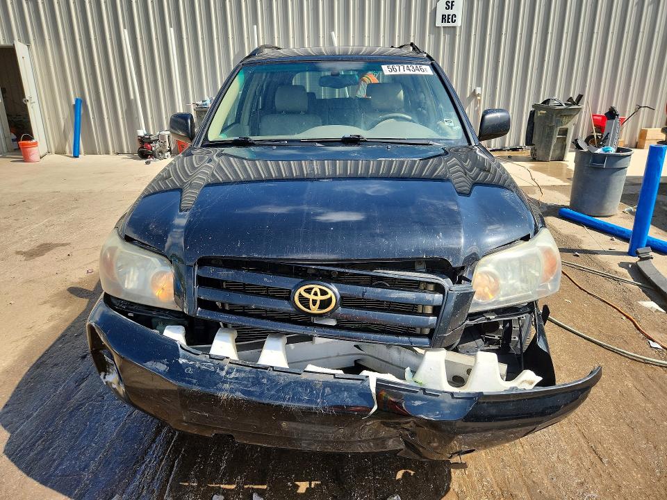 2004 Toyota Highlander VIN JTEEP21AX40028166 COPART salvage auction — FRONT END, Wi - Junked Vehicle Bill Of Sale, sold $600 on 2026-07-13 (photo 5)