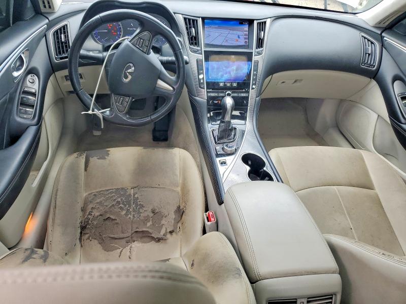 2015 Infiniti Q50 VIN JN1BV7AP2FM346831 COPART salvage auction — FRONT END, Fl - Certificate Of Title, sold $1,750 on 2026-08-01 (photo 8)
