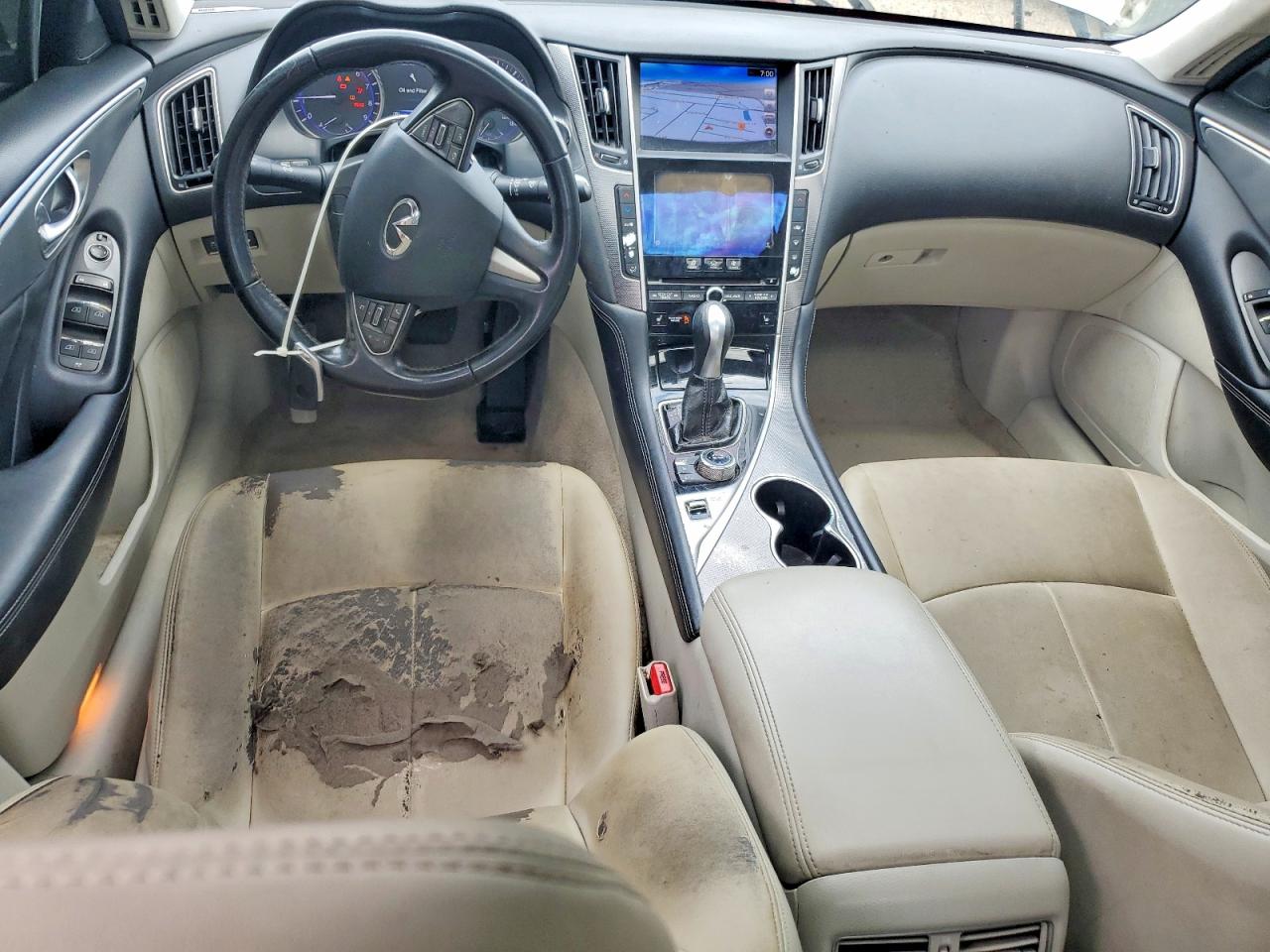 2015 Infiniti Q50 VIN JN1BV7AP2FM346831 COPART salvage auction — Front End, FL - CERTIFICATE OF TITLE, sold $1,750 on 2026-07-02 (photo 8)