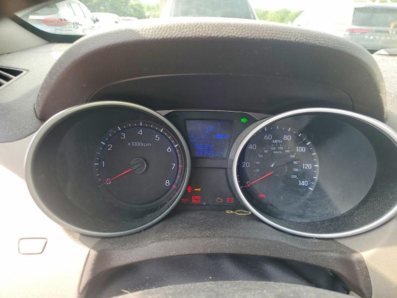 2013 Hyundai Tucson VIN KM8JU3AC1DU567993 COPART salvage auction — REAR END, Ri - Salvage Certificate Of Title, sold $900 on 2026-07-14 (photo 9)