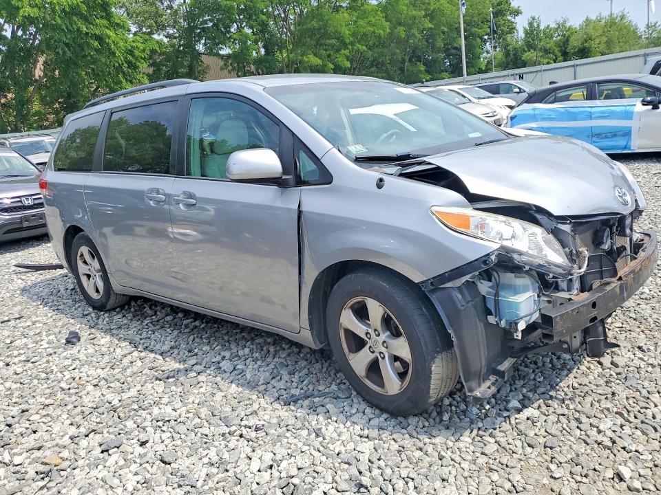 2014 Toyota Sienna VIN 5TDKK3DC9ES518072 COPART salvage auction — FRONT END, Ma - Cert Of Title-Reconstrctd Coll, sold $3,000 on 2026-07-06 (photo 4)