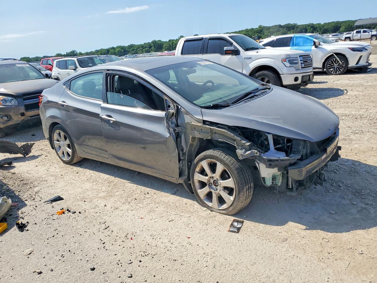 2012 Hyundai Elantra VIN 5NPDH4AE3CH135136 COPART salvage auction — Front End, MO - SALVAGE CERTIFICATE OF TITLE, sold $575 on 2026-07-09 (photo 4)