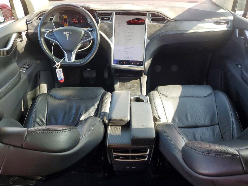 2017 Tesla Model x VIN 5YJXCAE20HF041280 COPART salvage auction — FRONT END, CA - SALVAGE CERTIFICATE, sold $4,900 on 2026-07-24 (photo 8)