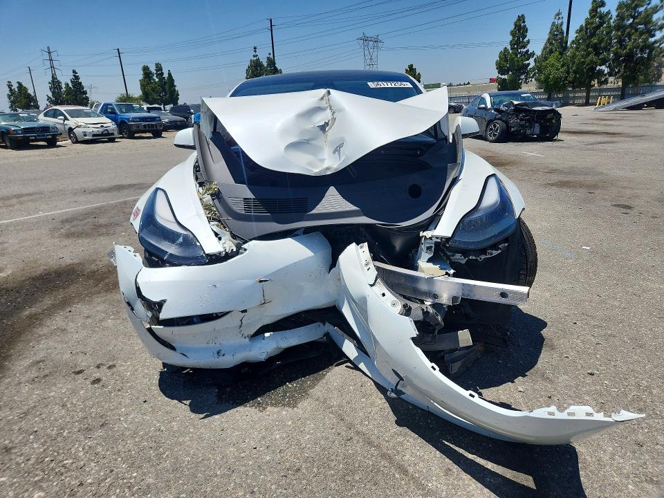 2023 Tesla VIN 5YJ3E1EA2PF578781 COPART salvage auction — FRONT END, Ca - Salvage Certificate, sold $5,000 on 2026-07-16 (photo 5)