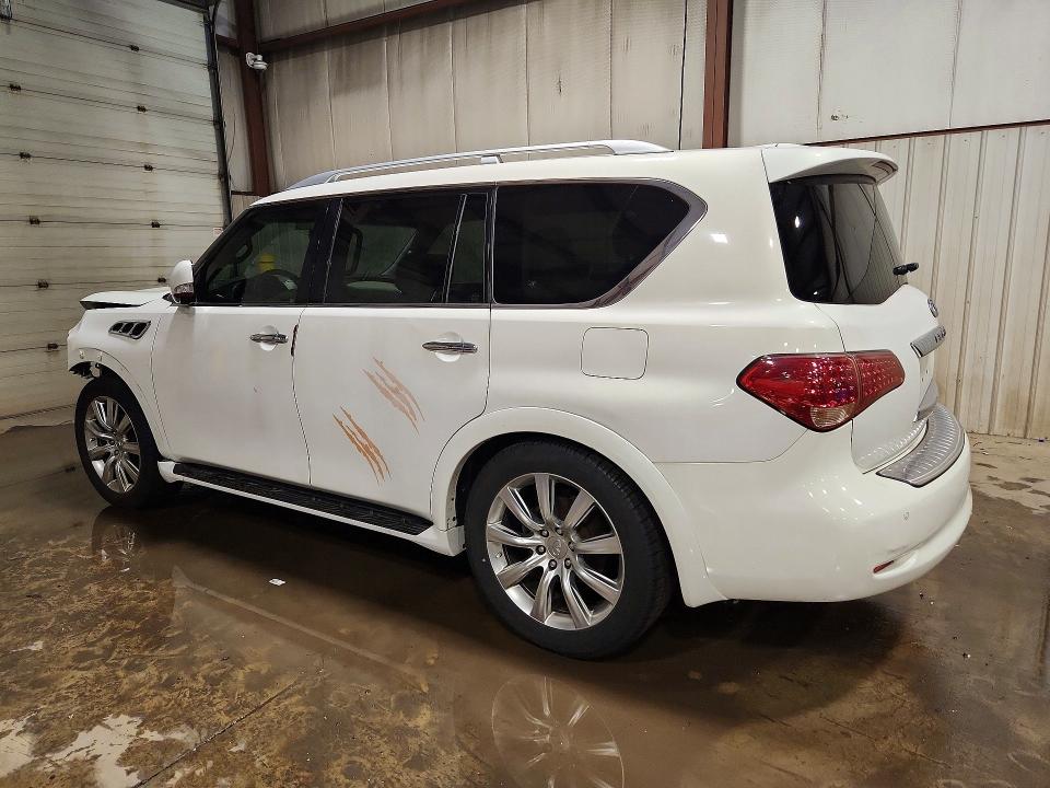 2012 Infiniti Qx56 VIN JN8AZ2ND3C9715960 COPART salvage auction — FRONT END, PA - CERTIFICATE OF SALVAGE, sold $2,250 on 2026-07-07 (photo 2)