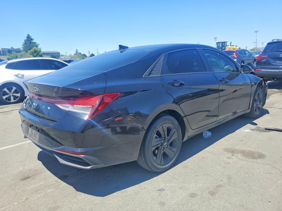 2021 Hyundai Elantra VIN KMHLM4AG6MU141492 COPART salvage auction — FRONT END, CA - SALVAGE CERTIFICATE, sold $3,150 on 2026-07-02 (photo 3)